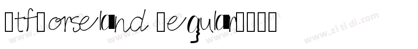 WtfHorseland Regular字体转换